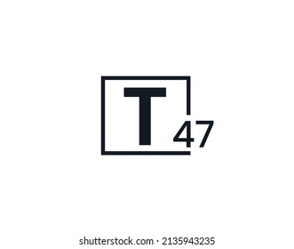 T47, 47T Logo für den Anfangsbuchstaben