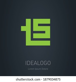 T5 - design element or icon. Logo with Letter T and number 5. Vector Monogram or logotype.