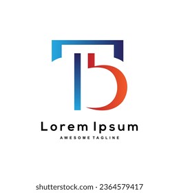 T5 letter creative logo design