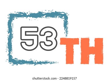 t53h Ordinal Números contando arte vectorial 