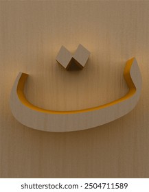 Ta 3d rendering of Arabic alphabet, Hijaiyah Islamic calligraphy with a wood pattern background.