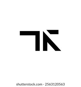 ta abstract alphabet font initial simple vector logo design