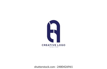 TA Abstract initial monogram letter alphabet logo design
