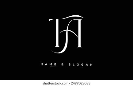 TA, AT Abstract Letters Logo Monogram