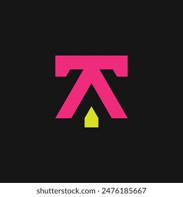 ta abstract logo modern style