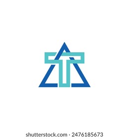 ta abstract logo modern style