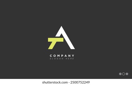 TA Alphabet letters Initials Monogram logo 