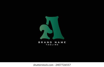 TA, AT, Abstract initial monogram letter alphabet logo design