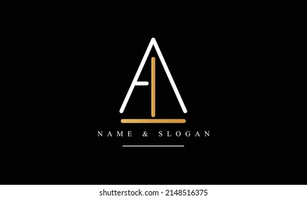 TA, AT, T, A abstract letters logo monogram