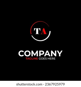 TA Creative moderne Buchstaben Logo Design Vorlage