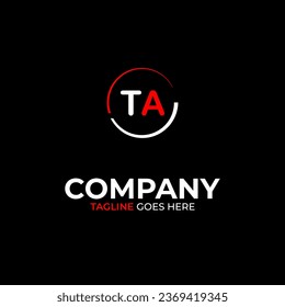 TA Creative moderne Buchstaben Logo Design Vorlage