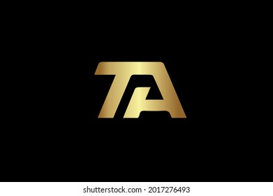 TA elegant logo with initials for company -vector