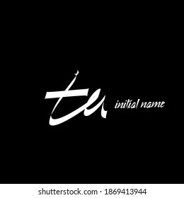 ta handwritten logo for identity