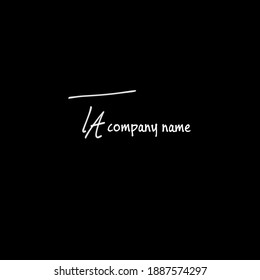 Logo manuscrito TA para identidad