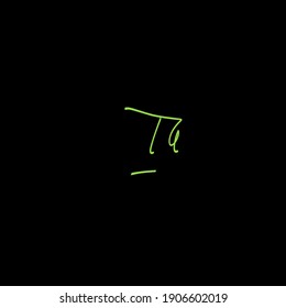 Ta handwritten logo for identity