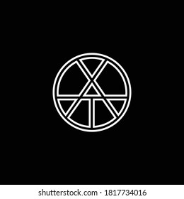 logotipo del icono del alfabeto inicial de TA. Plantilla de vector de diseño de logotipo de carta creativa TA
