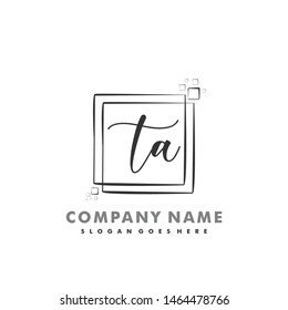 TA Initial beauty monogram logo vector