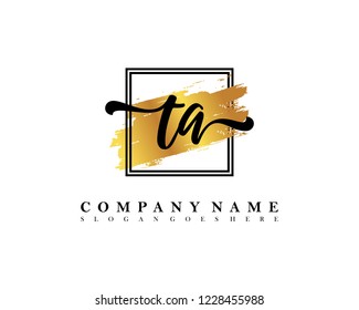 TA Initial handwriting logo concept