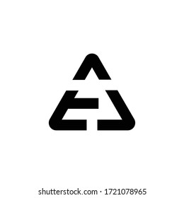 TA initial letter icon arrow logo vector design template