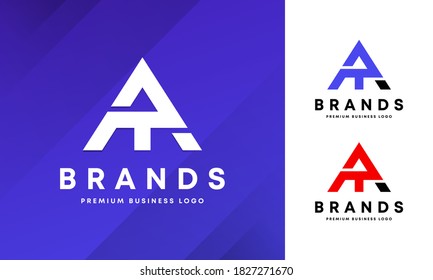 AT or TA Initial Letter Logo Design Vector Template