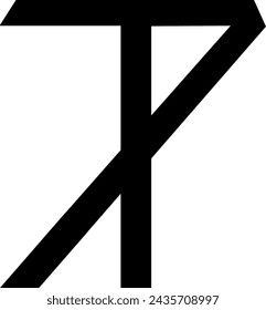 TA initial letter symbol, icon logo design vector