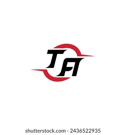 TA initial logo cool and stylish concept for esport or gaming logo as your inspirational