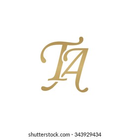TA initial monogram logo