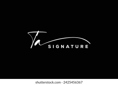 TA initials Handwriting signature logo. TA Hand drawn Calligraphy lettering Vector. T A letter real estate, beauty, photography letter logo design.