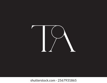 TA letter designs for logo and icons

