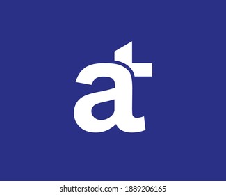 AT TA LETTER LOGO DESIGN VECTOR TEMPLATE