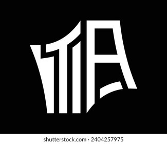 TA letter logo design vector art