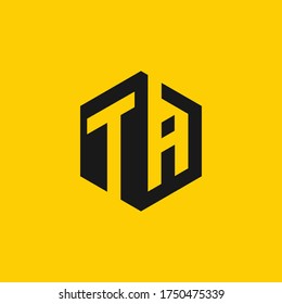 TA letter logo or T A initials design in vector format.