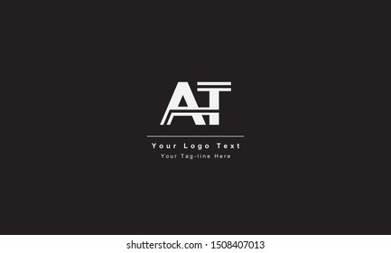 AT or TA letter logo. Unique attractive creative modern initial AT TA A T initial based letter icon logo