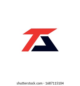 ta letter logo vector design