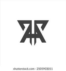 TA letter logo vector design
