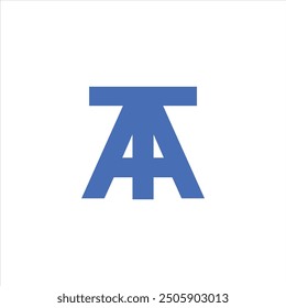TA letter logo vector design