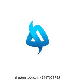 TA, AT letter logo Vector icon design template 1