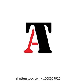 ta letter vector logo. at letter vector logo