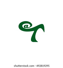 ta letter vector logo