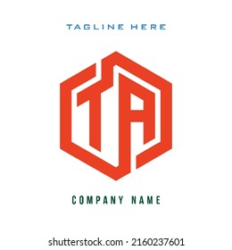 El logotipo de la letra TA es sencillo, fácil de entender y autorizado