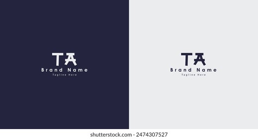TA letters vector logo design