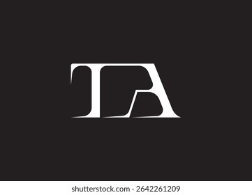 TA Logo Design Creative and Modern Logo Design
