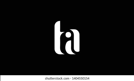 TA logo design template vector illustration