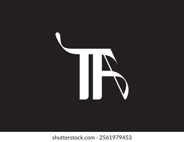 TA logo Design Template Vector Graphic Branding Element.
