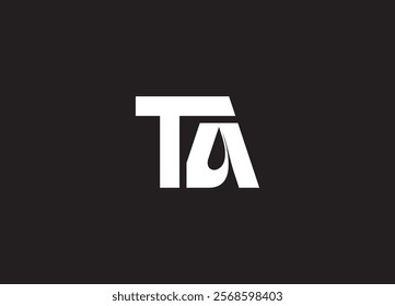 TA Logo Design Template Vector Graphic Branding Element.
