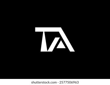 TA Logo Design Template Vector Graphic Branding Element.
