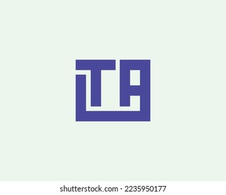 TA logo design vector template