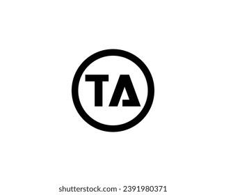 TA Logo design vector template