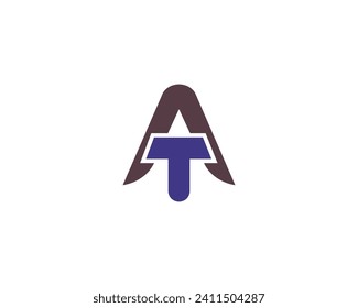 AT TA Logo design vector template