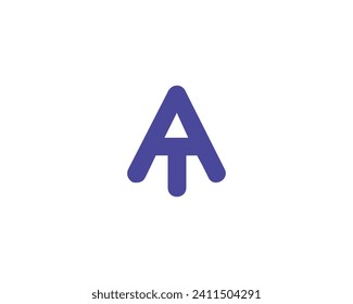 AT TA Logo design vector template
